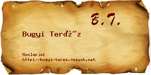 Bugyi Teréz névjegykártya