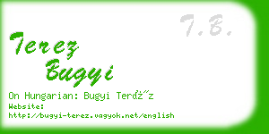 terez bugyi business card